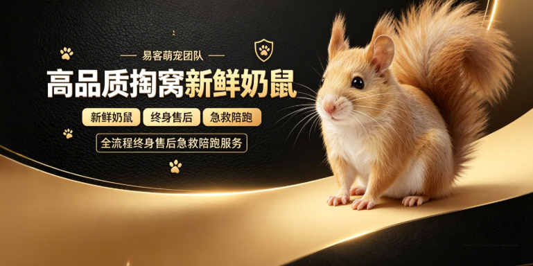 易客萌宠的【高品质新鲜奶鼠➕终身售后服务保障】-【易客萌宠官网】