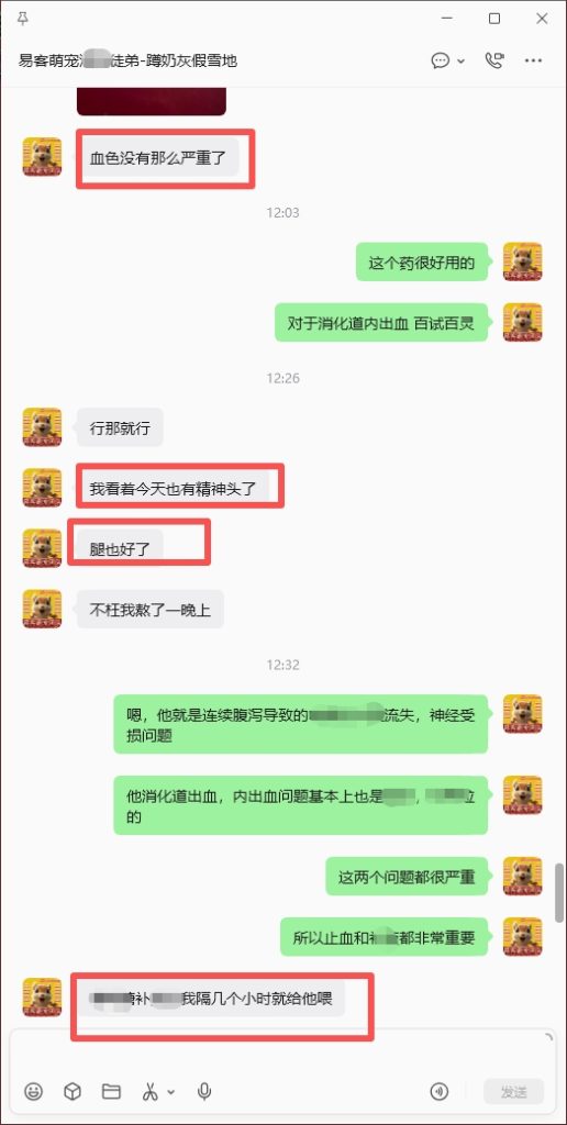图片[4]-徒弟小松鼠拉稀瘫痪内出血急救，全程协助远程治疗，喜报加好评收获，➕24🎉-【易客萌宠官网】